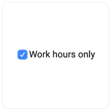 Selecting a preference to enable DeskTime’s time tracking integration during work hours only