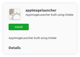Use AppImage Launcher for the app installation.